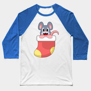 Mouse Christmas Christmas socks Baseball T-Shirt